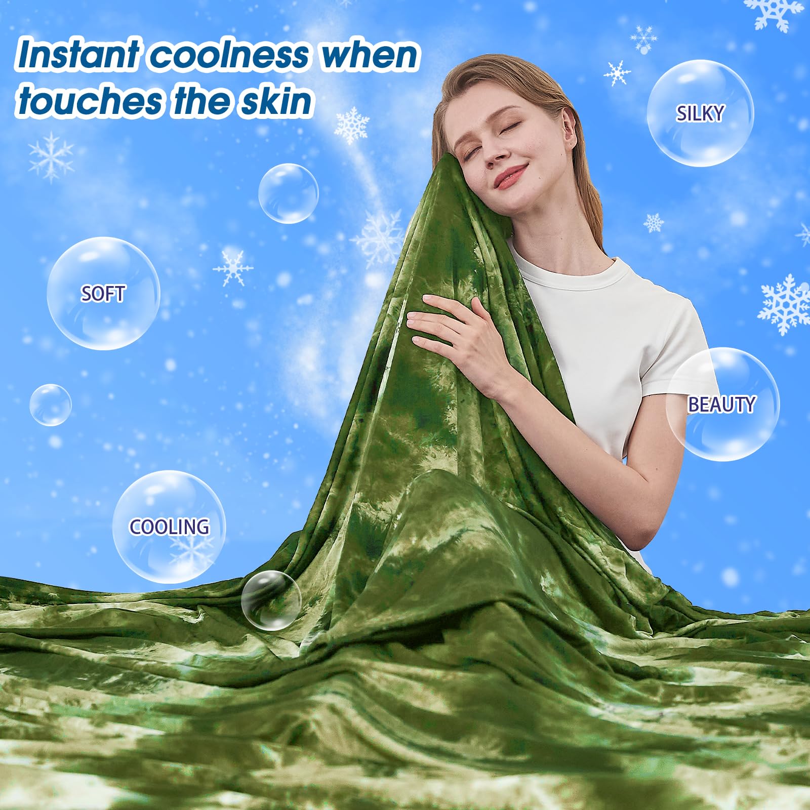 Bedsure Breescape - Manta Refrescante Tamaño Queen Para Personas Que Duermen Calientes, Manta