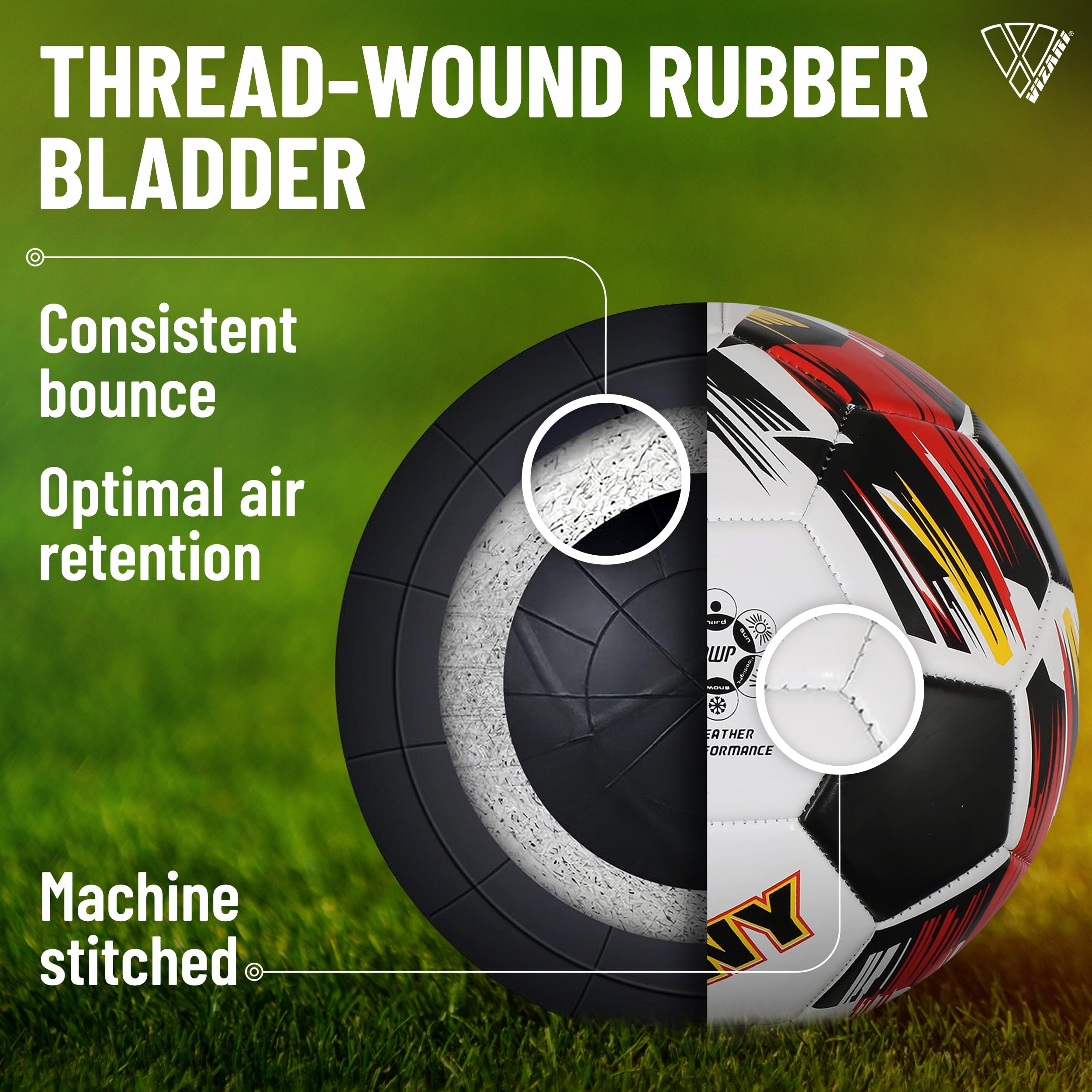 Vizari Zodiac サッカーボール ユース 大人 男の子 女の子 子供用