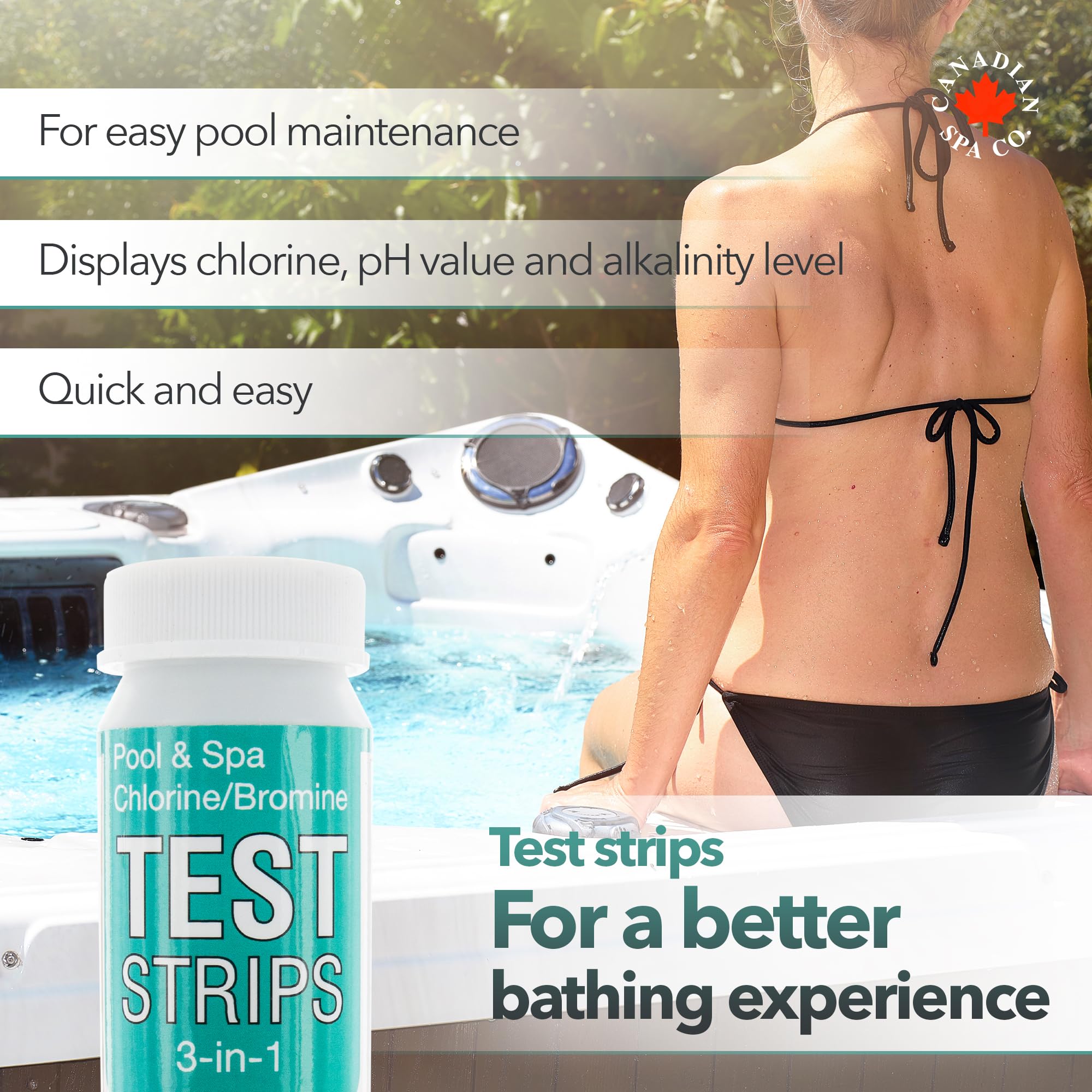 CANADIAN SPA CO. Hot Tub Test Strips, 150 Strips Pool and Spa Test for pH Total Alkalinity, Free Chlorine and Bromine - Image 4