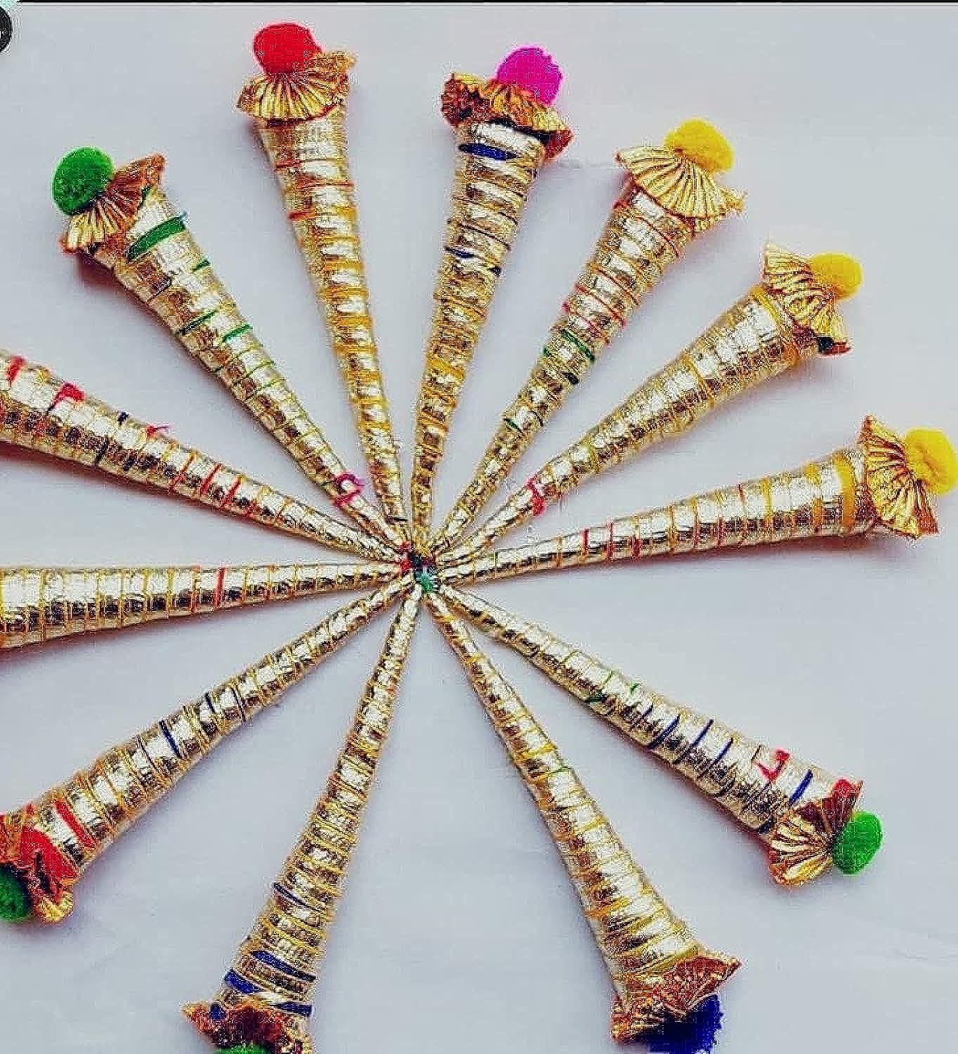Sanvatsar Mehendi Cones For Hand Natural Mehndi Cones For Hand Designing Reddish Brown Color Long Lasting Mehandi Pack of 12-picture-19