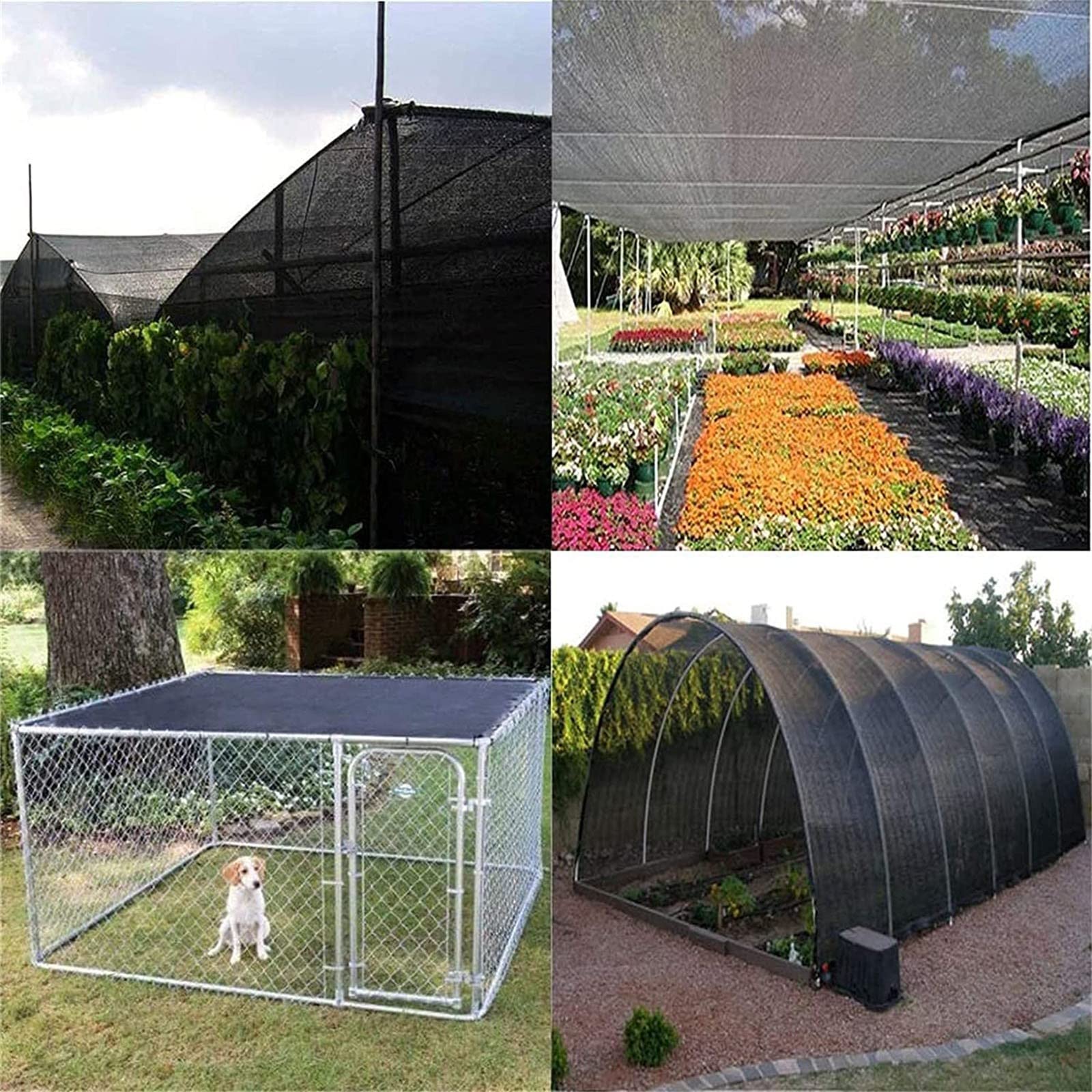 Telone Ombreggiante Nero Rete Ombreggiante con Occhielli,Telo Ombreggiante,Rete in Tessuto Ombreggiante,6-Pin Crittografia Protezione,per Serra Giardino Pergola(Color:black,Size:4x5m/13.12x16.4ft)