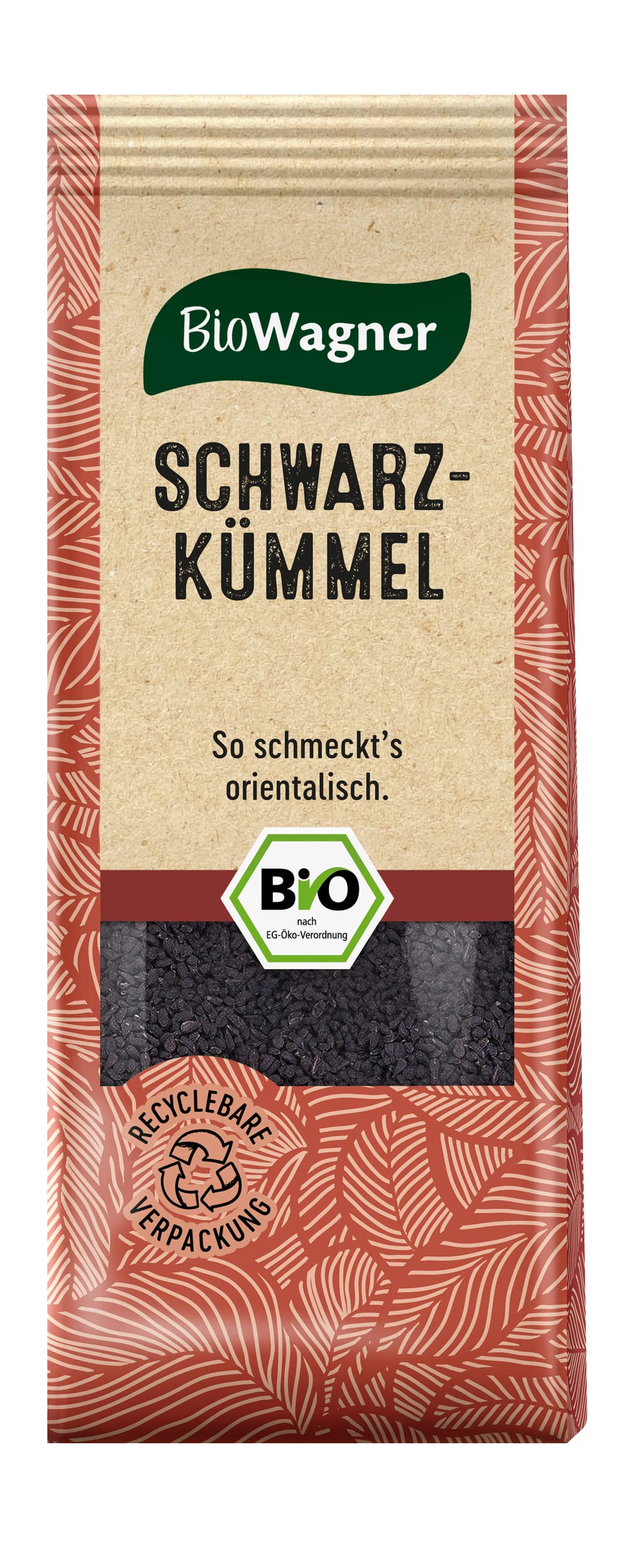 BioWagner - Bio Schwarzkümmel | ideal für Eintöpfe, Fleischgerichte und Hülsenfrüchte | naturbelassene Bio-Zutaten | recyclebare Verpackung | 50 g