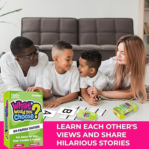 Miniatura 4 de QUOKKA Juegos de mesa para niños de 8 a 12 años - Edición familiar - Juego de cartas para niños de 6 a 8 años - Qué elegirías - Elige tu respuesta -