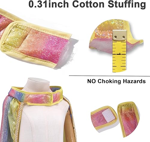 Miniatura 6 de iROLEWIN Kids Superhero-Capes-Costumes for Girls Princess Dress-Up Fairy Cape Mask Tutu as Christmas Birthday Gifts Toys