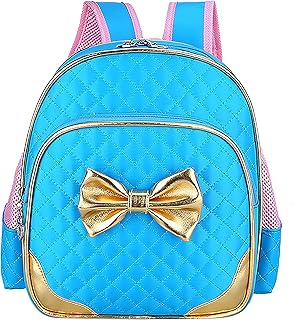 Mysticbags Toddler Preschool Bag Kindergarten Kids Backpack for Little Girls 11 inches (Blue)