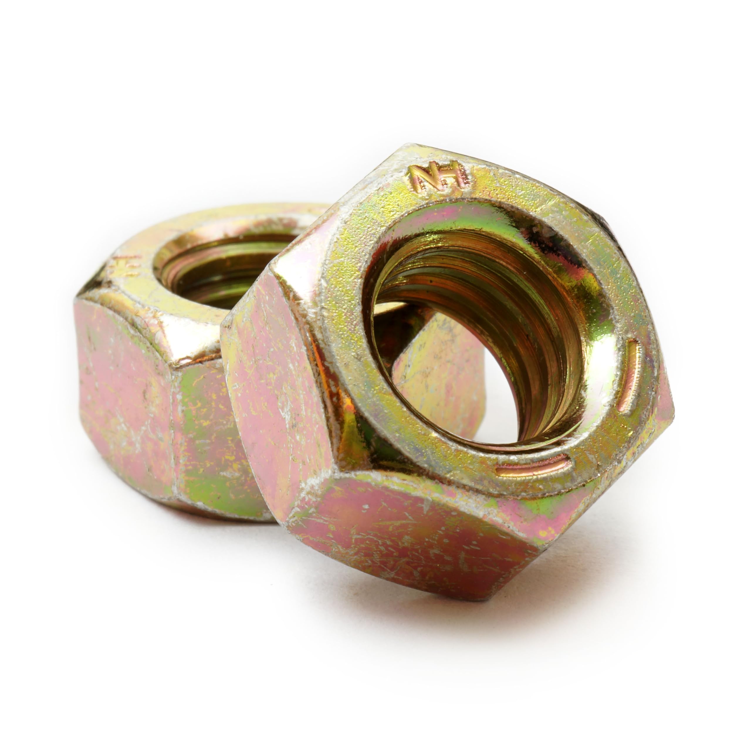 MonsterBolts - 5/16"-24 Finished Hex Nuts, Grade 8, Zinc-Yellow CR+6, 25 Pack