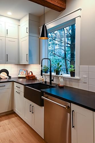 Miniatura 5 de Steel Lighting Co. Laurel - Lámpara colgante  Montada en el techo  Pantalla de cono de 8.5 pulgadas  Estilo moderno contemporáneo de granja