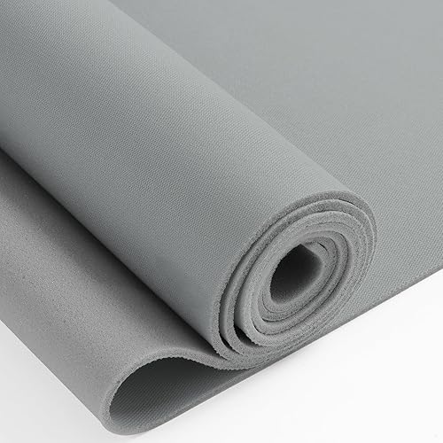 OTOEZ Material de respaldo de espuma de tela para el techo del automóvil, 60 pulgadas de largo x 36 pulgadas de ancho, material de tela para el
