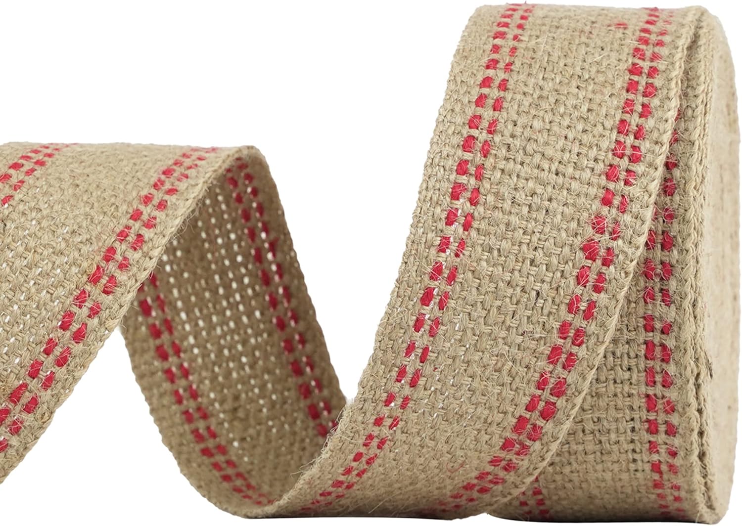 MEEDEE Red Jute bing 2 Inch Upholstery bing Jute