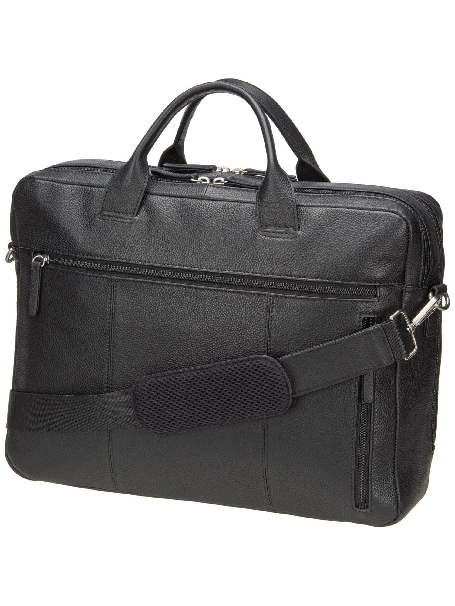 Jost bolsa de ordenador portátil maletín con compartimento para portátil Frankfurt Business Bag 2C Black