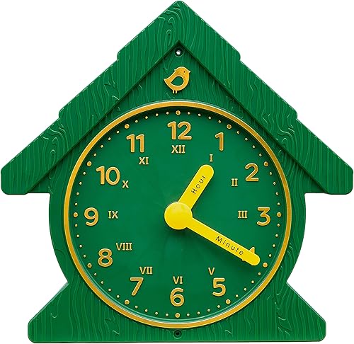 Gorilla Playsets 07-0036-G Funtime Reloj de plástico Swing Set Adjunto, Verde con Amarillo