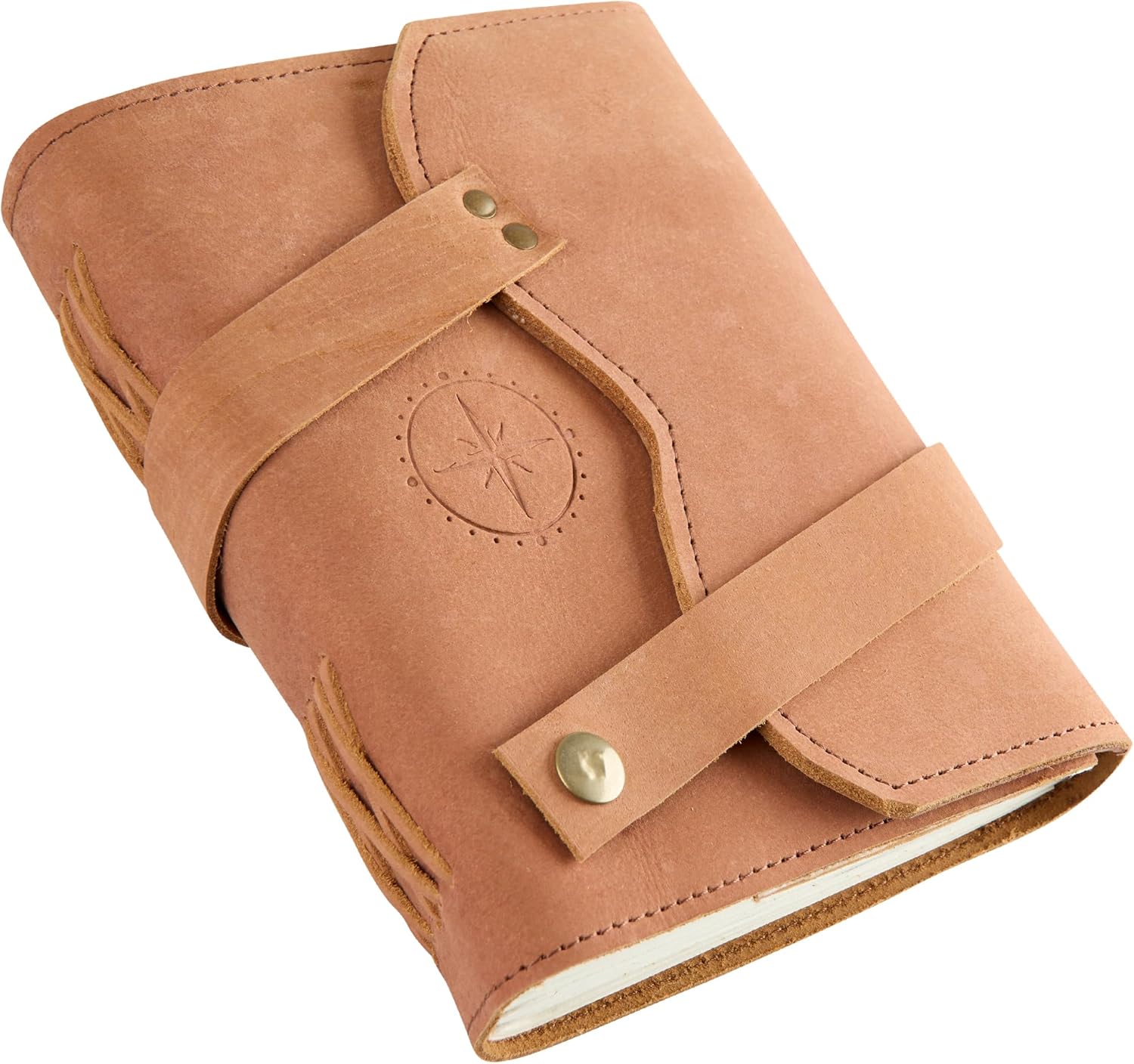 Yahuah Travelers Notebook, Journal, Genuine leather Compass Design
