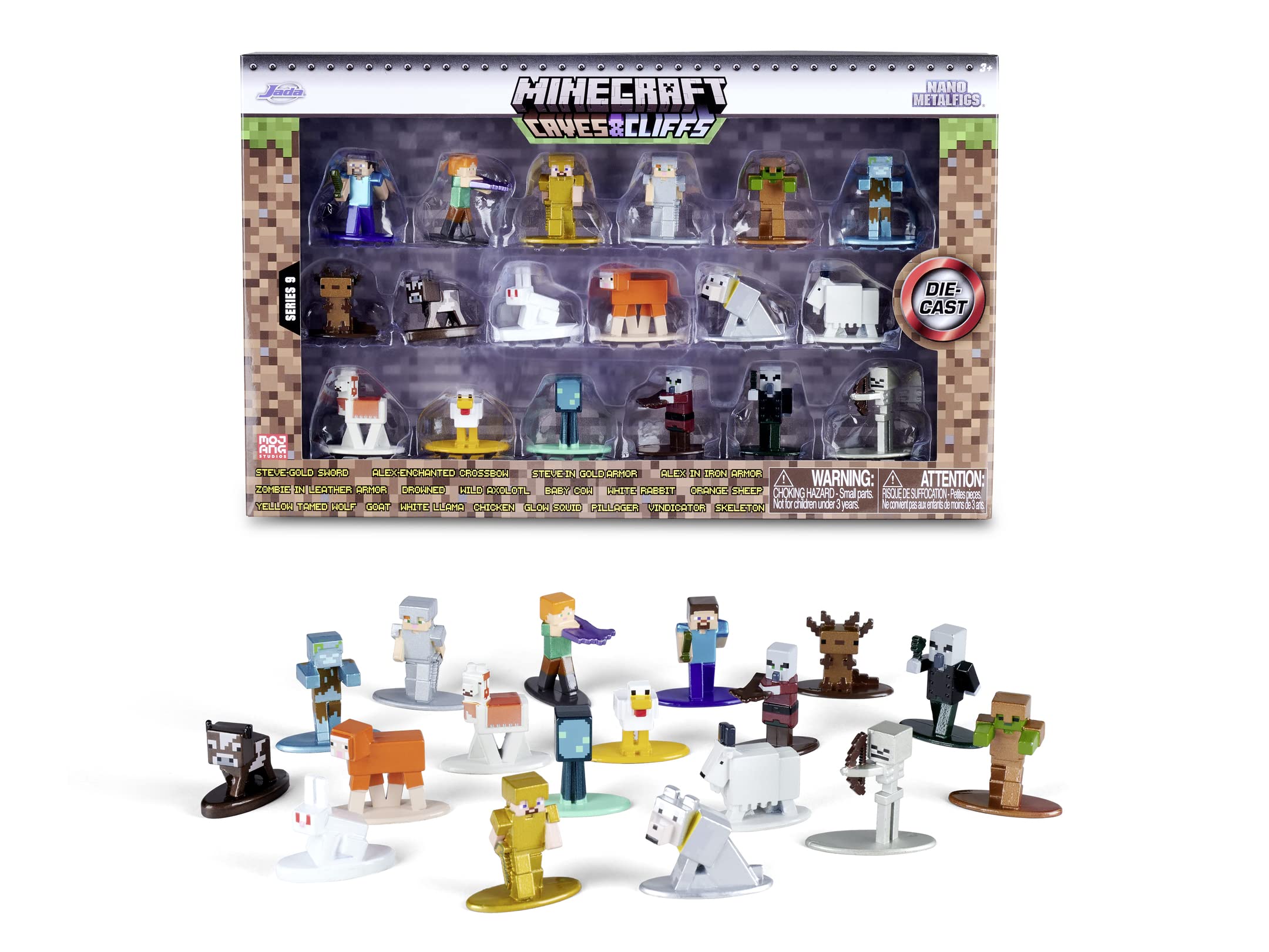 Jada Toys Minecraft Multi Pack Nanofigs, Wave 9 : Amazon.co.uk