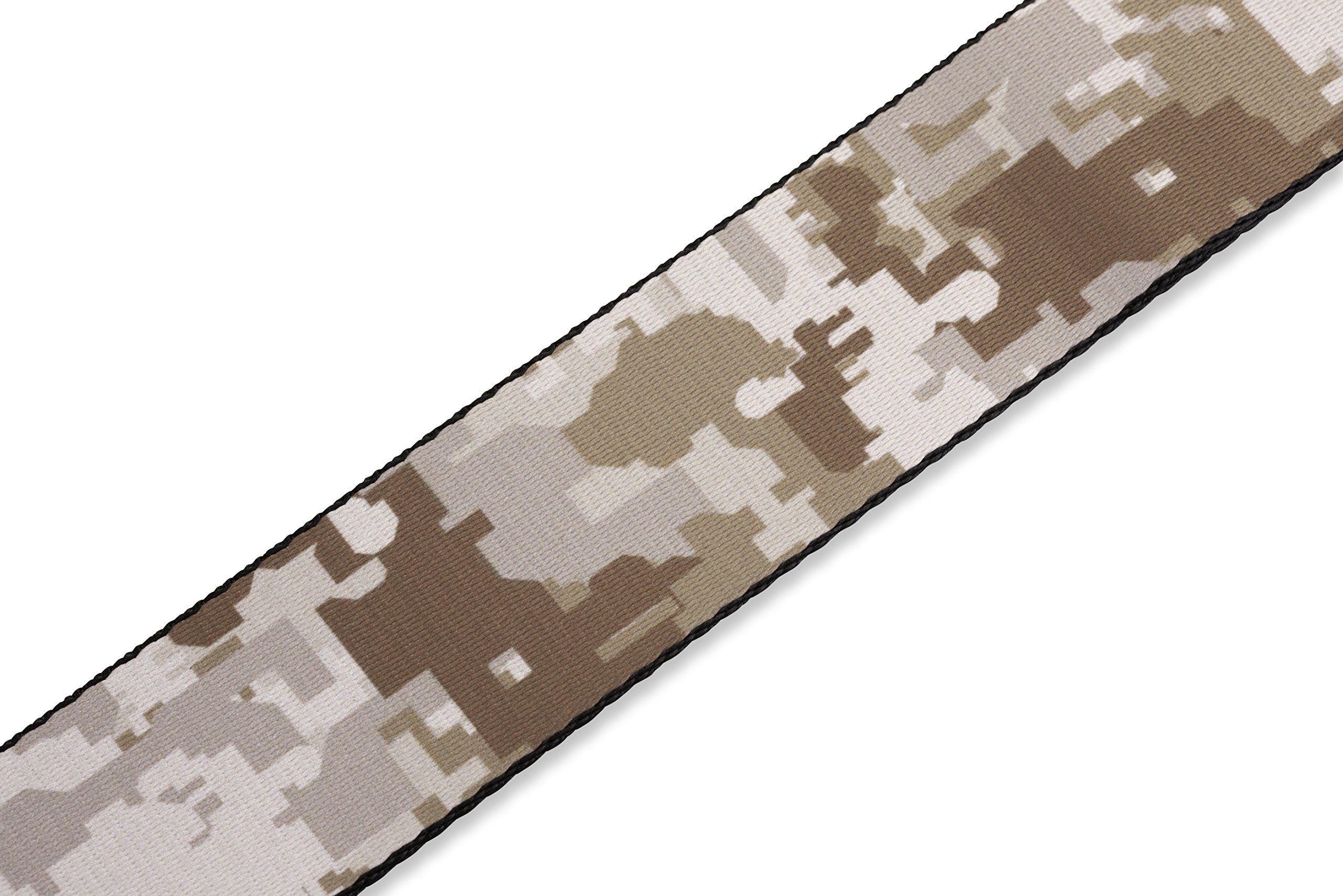 Levy's, MPS2-122, Tracolla in Poliestere con Fantasia Sublimation Design Sonic Art Brown Camo 2", Larghezza 2" (5.08 cm), Lunghezza Regolabile da 35" (88.9 cm) a 65" (165.1 cm)