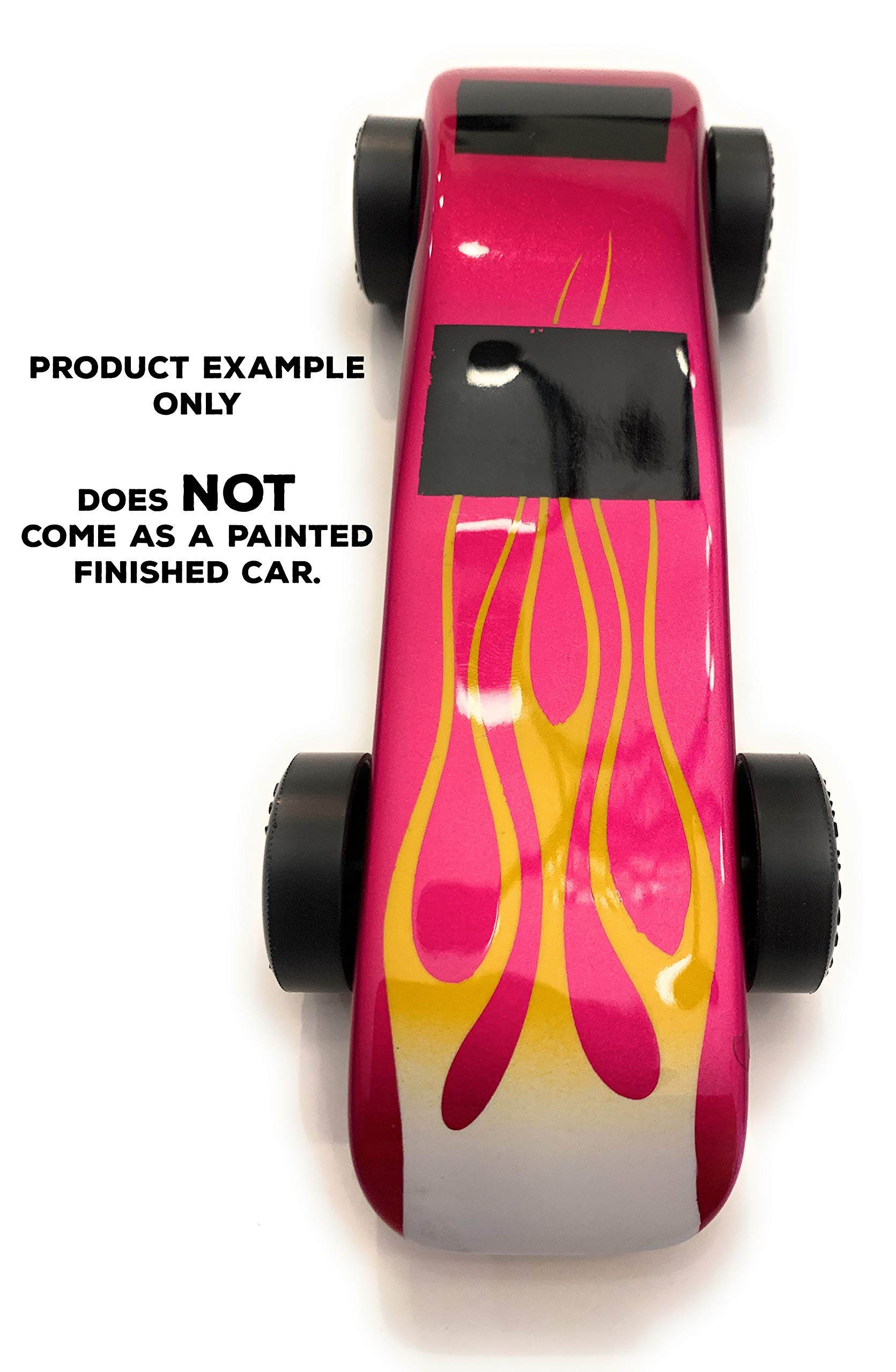 Maximum Velocity Pinewood Car Kit | Includes CNC'd Body, Official Scout Speed Wheels, Speed Axles, Graphite & Steel Weight | Sports Car Derby Car Kit