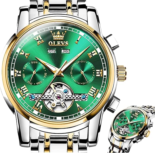 self winding skeleton watch