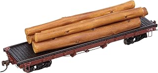 Bachmann Vagón de Tren de Carga de troncos en H0, Color Marrón, con Ruedas de Metal ennegrecidas y Couplers Montados en el Cuerpo