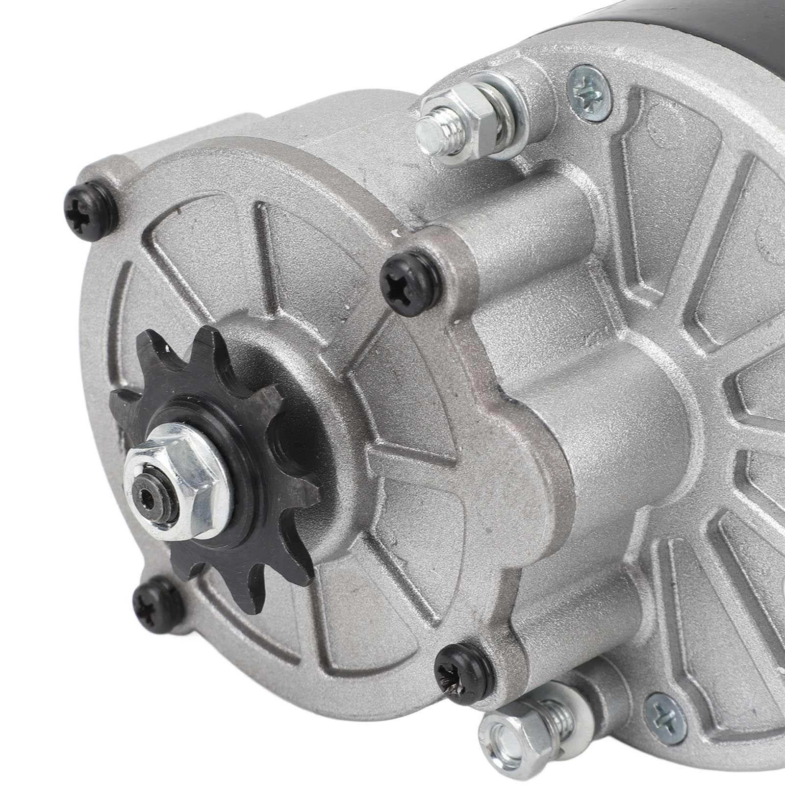 Changor Motore Elettrico con Riduttore a Ingranaggi 24V Potente DC Spazzolato 350W per Appassionati di Moto Alluminio Rame 1 unità