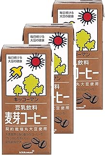 キッコーマン飲料 豆乳飲料 麦芽コーヒー 1000ml×3個