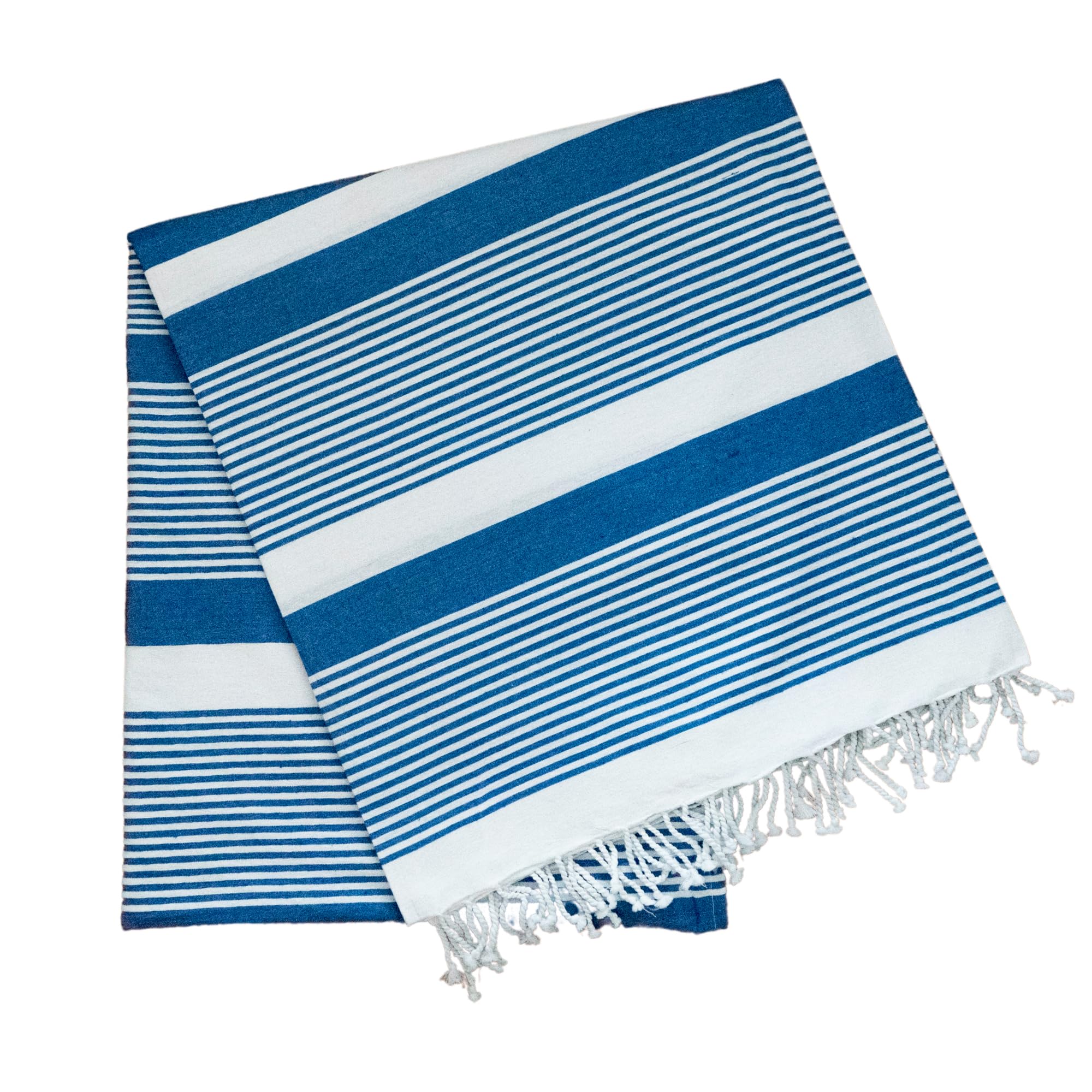 Toalla Playa Grande o Pareo Playa Grande Antiarena 210x240 cm – Fouta XXL, Manta Picnic, Manta para Playa, Suave, Absorbente y Ligera (Azul Marino)