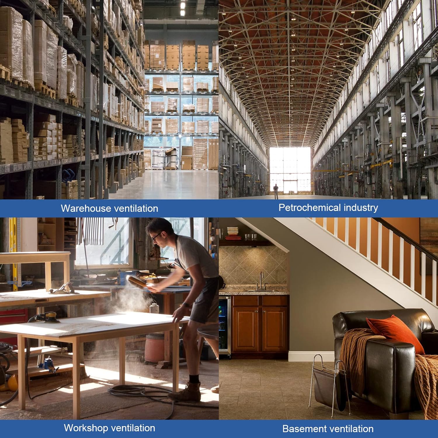 Abestorm 16" PVC Flexible Duct Hose for Filterair HEPA 550 Air Scrubber and Filterair HEPA S1/S2/S3, Easy Storage (16 Inch x 16.4 Feet, Inlet)