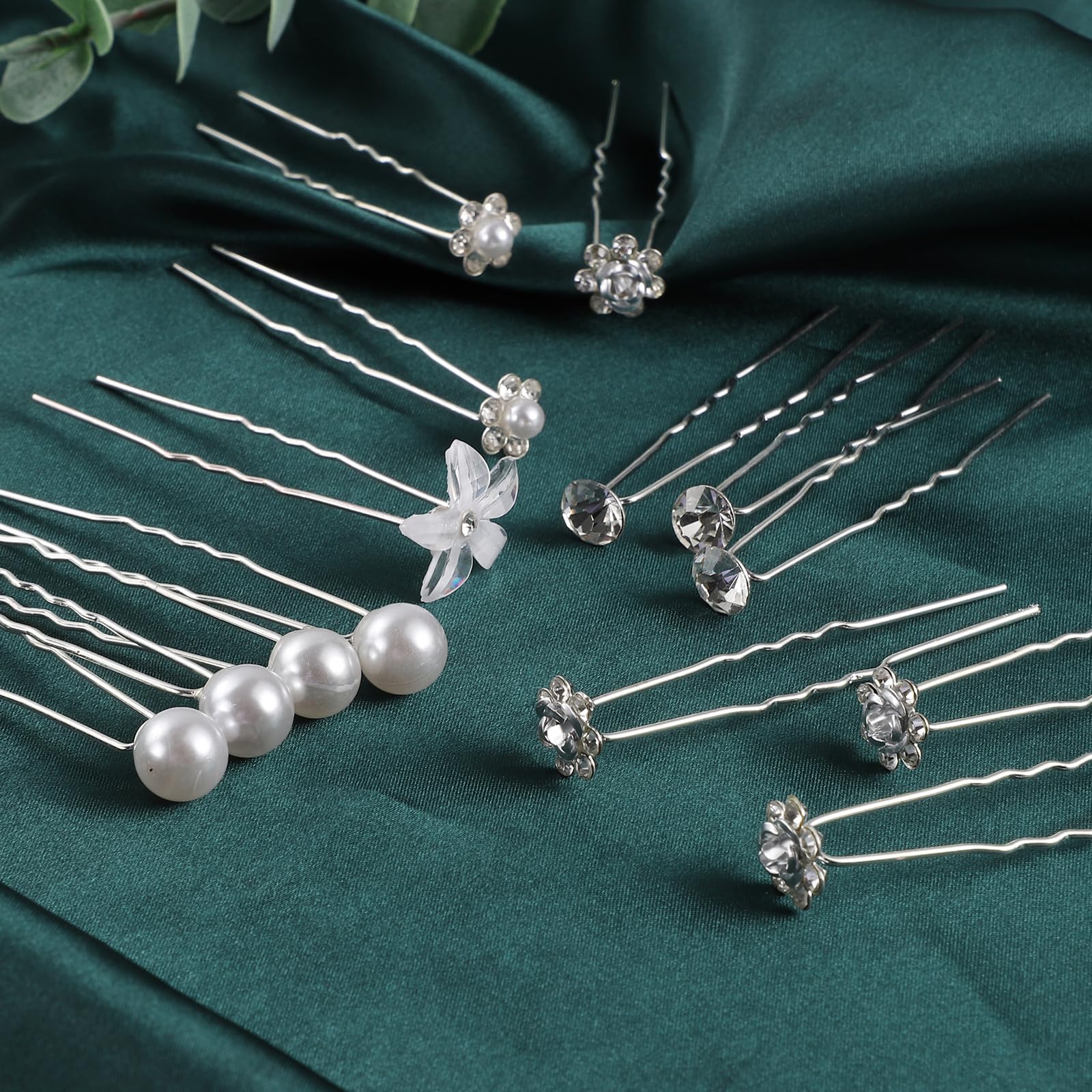 Amazon.com : 48 Pack 5 Styles Wedding Bridal Hair Pins Hair 