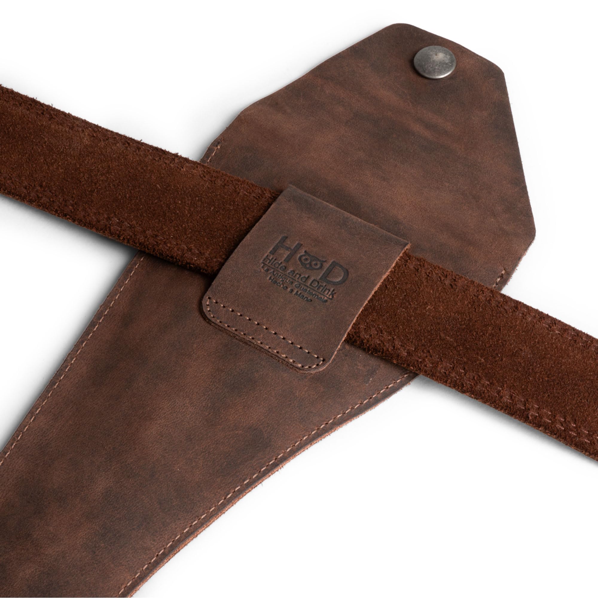 Hide & Drink, Manchon pour pied à coulisse - Étui à outils de mesure fait à la main en cuir pleine fleur - Marron bourbon