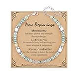 G𝗶𝗳𝘁𝘀 𝗳𝗼𝗿 W𝗼𝗺𝗲𝗻 M𝗼𝗼𝗻𝘀𝘁𝗼𝗻𝗲 A𝗺a𝘇𝗼𝗻𝗶𝘁𝗲 B𝗿a𝗰𝗲𝗹𝗲𝘁𝘀, New Beginnings Retirement Christmas Graduation Birthday Good Luck Gifts for Women Mom Grandma Sister Coworkers Friends