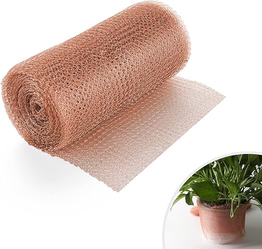 Kupferband Schneckenzaun 12m - Reines Kupfergeflecht Für Garten & Handwerk