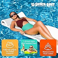 Vista 6 de TRC Recreation Foam Swimming Pool Float, Floating Water Lounger, Splash 1.25