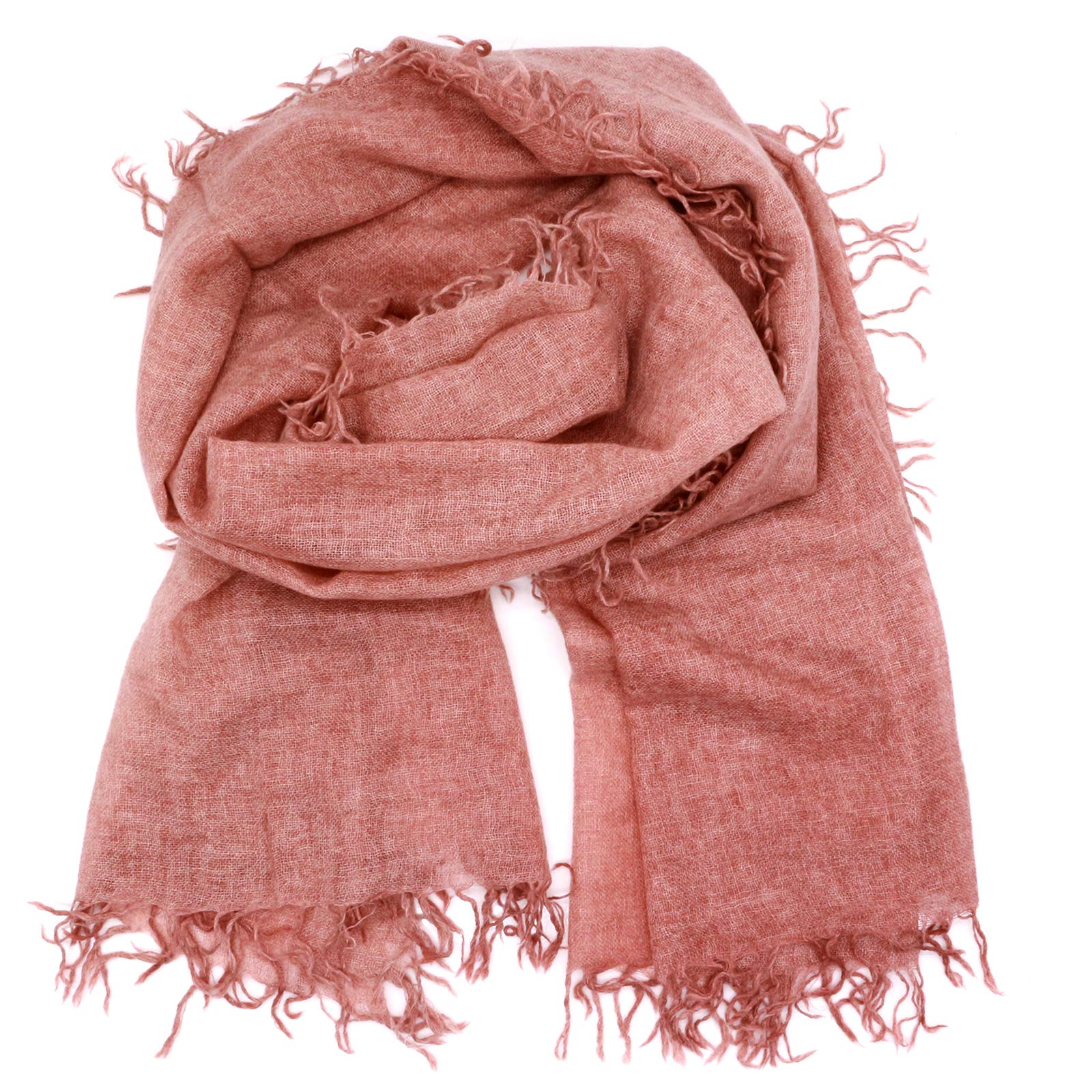 Mooilo, 100% pures Kaschmir, Luxury Fashion, Schals, Damenmode, Cashmere, Schal, Kaschmirschal, Spray Rostrot - Design, made in Germany