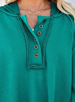 トップス willfully organdy docking sweat tops Dokotoo Women's Fashion Sweatshirts and Hoodies Button
