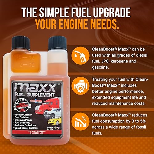 Miniatura 2 de CleanBoost® Maxx™ 08oz Fuel Treatment for Gas & Diesel Fuel - Treats 240 Gallons