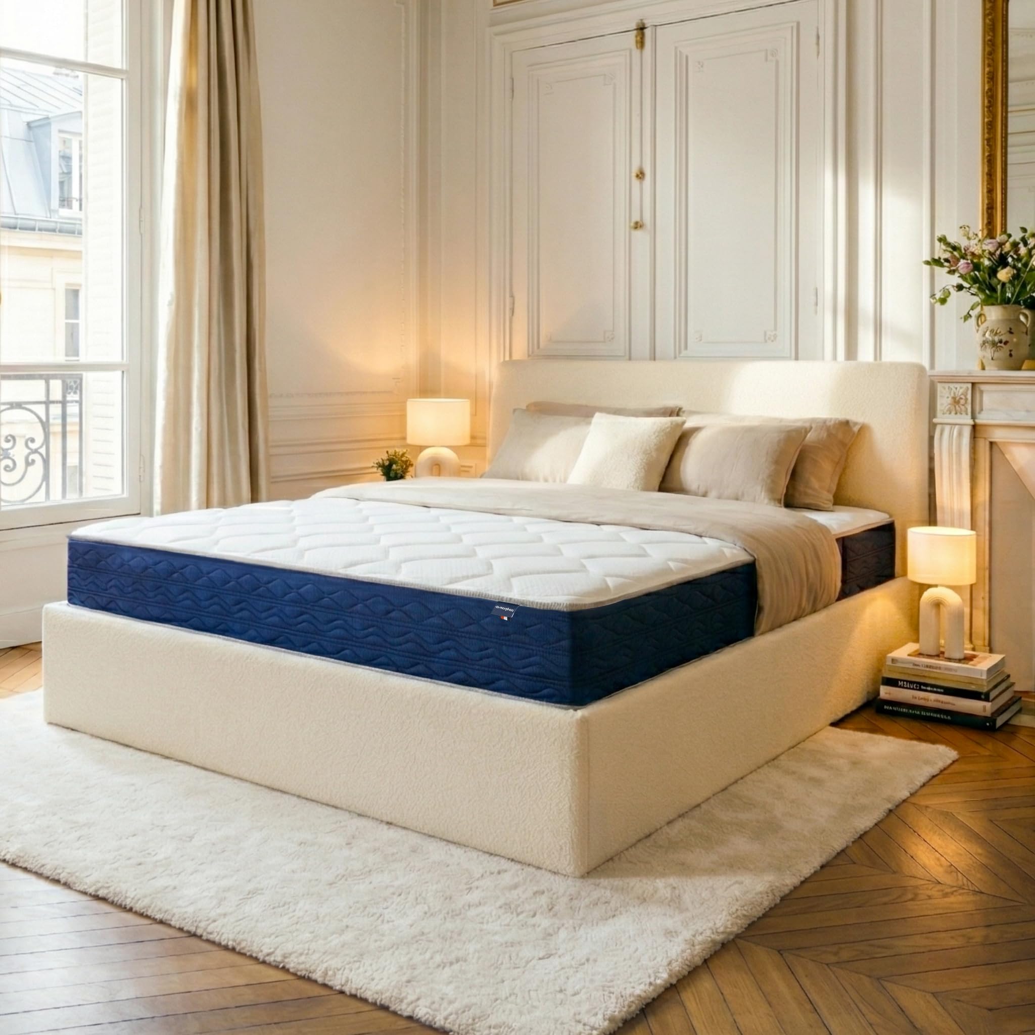 Matelas ressorts ensachés 140x200 Morphea Lumea Infinite au soutien ergonomique