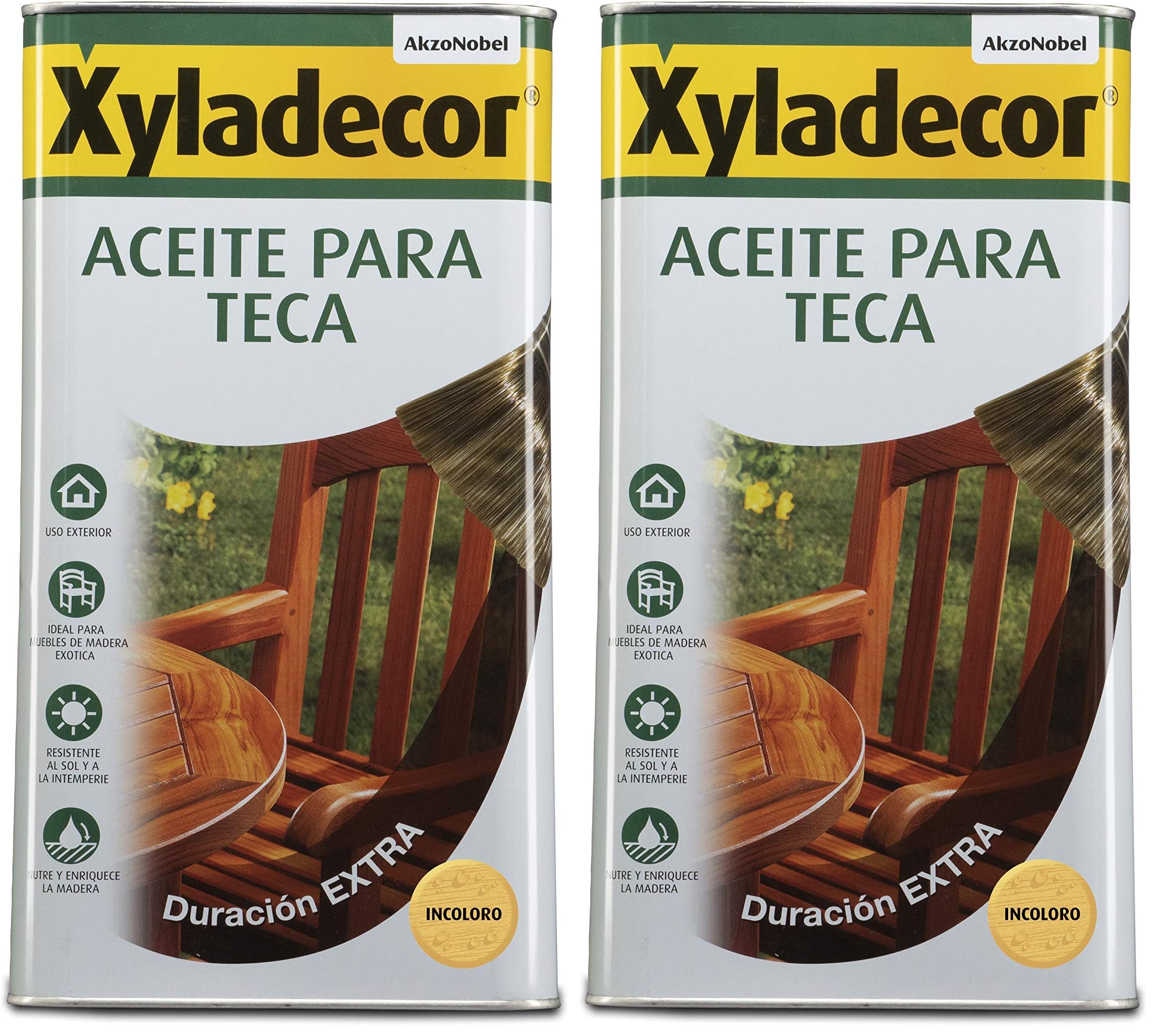 Xyladecor Aceite para Teca Incoloro 5L (Paquete de 2)