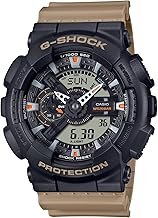 Casio G-Shock Utilitarian Beige & Black Resin Digital Analog Watch GA-110TU-1A5CR