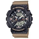 G-Shock Utilitarian Beige & Black Resin Digital Analog Watch GA-110TU-1A5CR