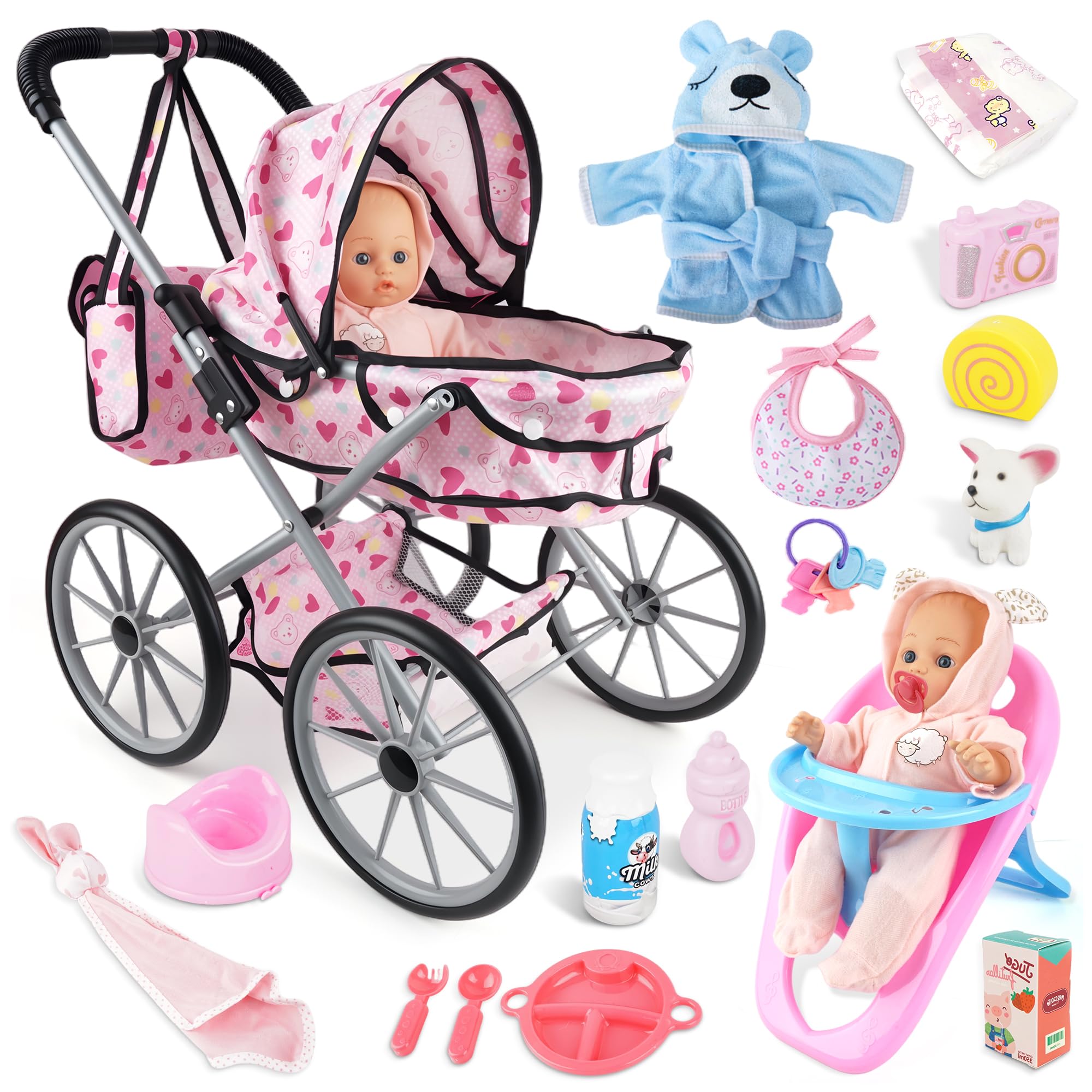 人形 1/3 sadol [Girls day-check]SD Pink set Amazon.com: SMILESSKIDDO Baby Doll and Stroller Toy - Dolls with