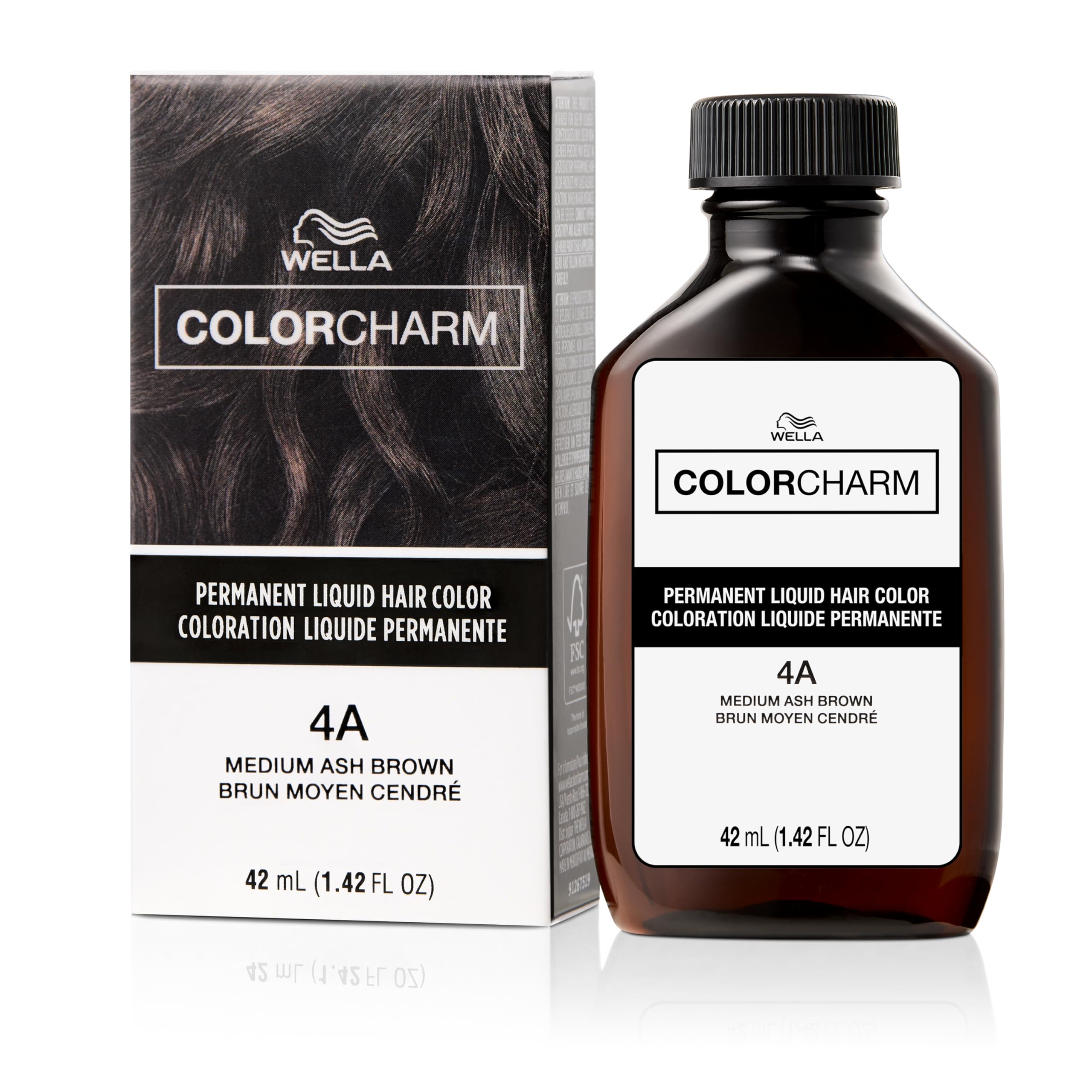 WELLA Color Charm Permanent Liquid Hair Color for Gray Coverage, Brown