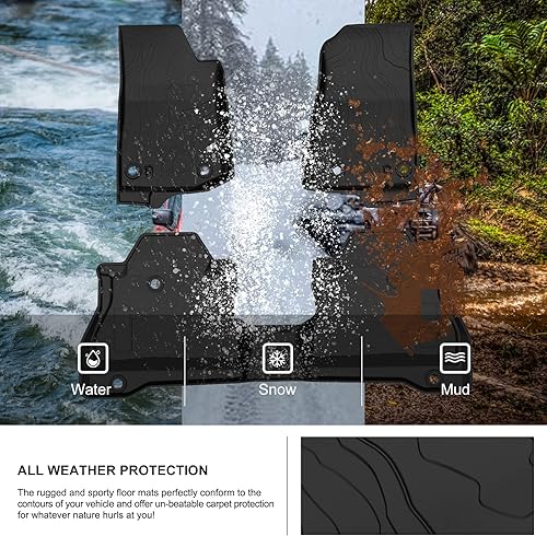 Miniatura 10 de KIWI MASTER Alfombrillas para Jeep Wrangler JK 2014-2018 de 4 puertas, repuesto OEM 82213860 para todo tipo de clima, alfombrilla delantera y