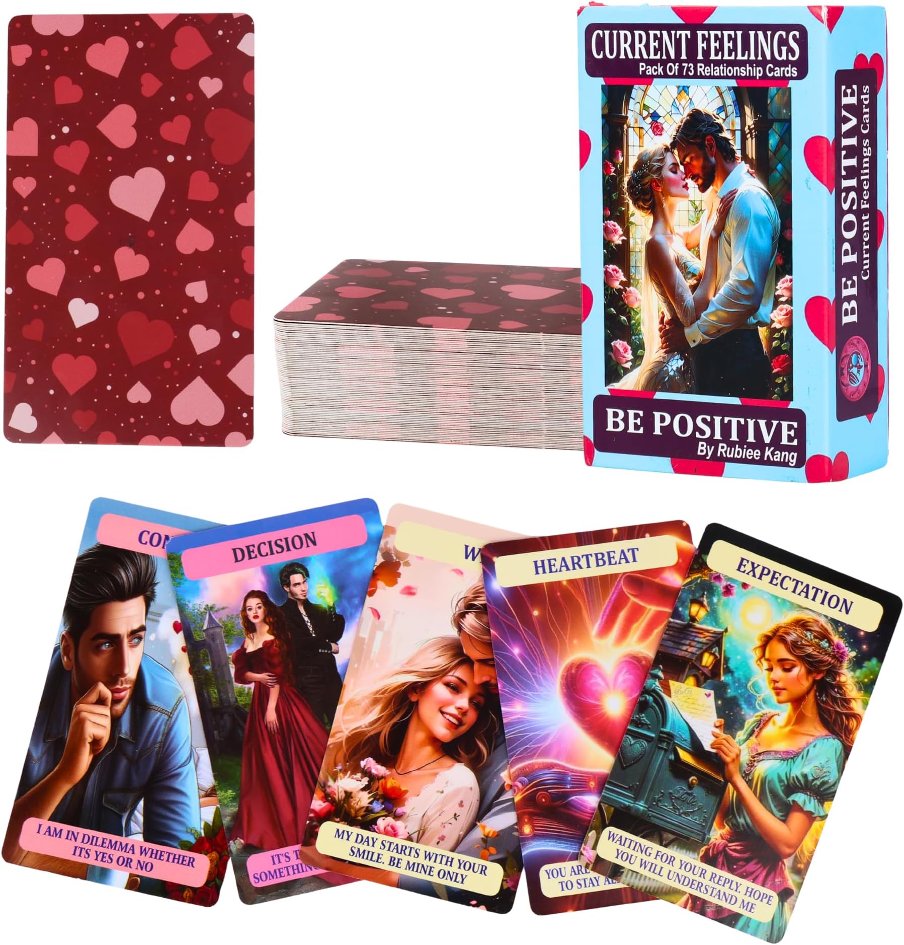 BE Positive Current Feelings Adult Tarot Card Game Deck Love Oracle Deck Romance Tarot Twin Flame Message Love Cards Partner Feelings