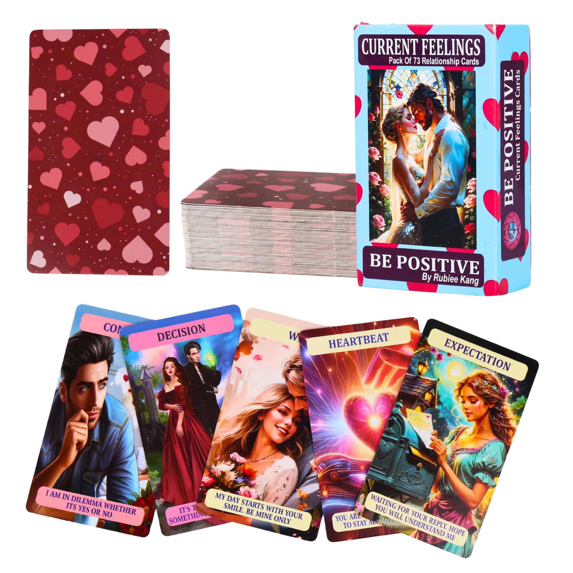 BE Positive Current Feelings Adult Tarot Card Game Deck Love Oracle Deck Romance Tarot Twin Flame Message Love Cards Partner Feelings