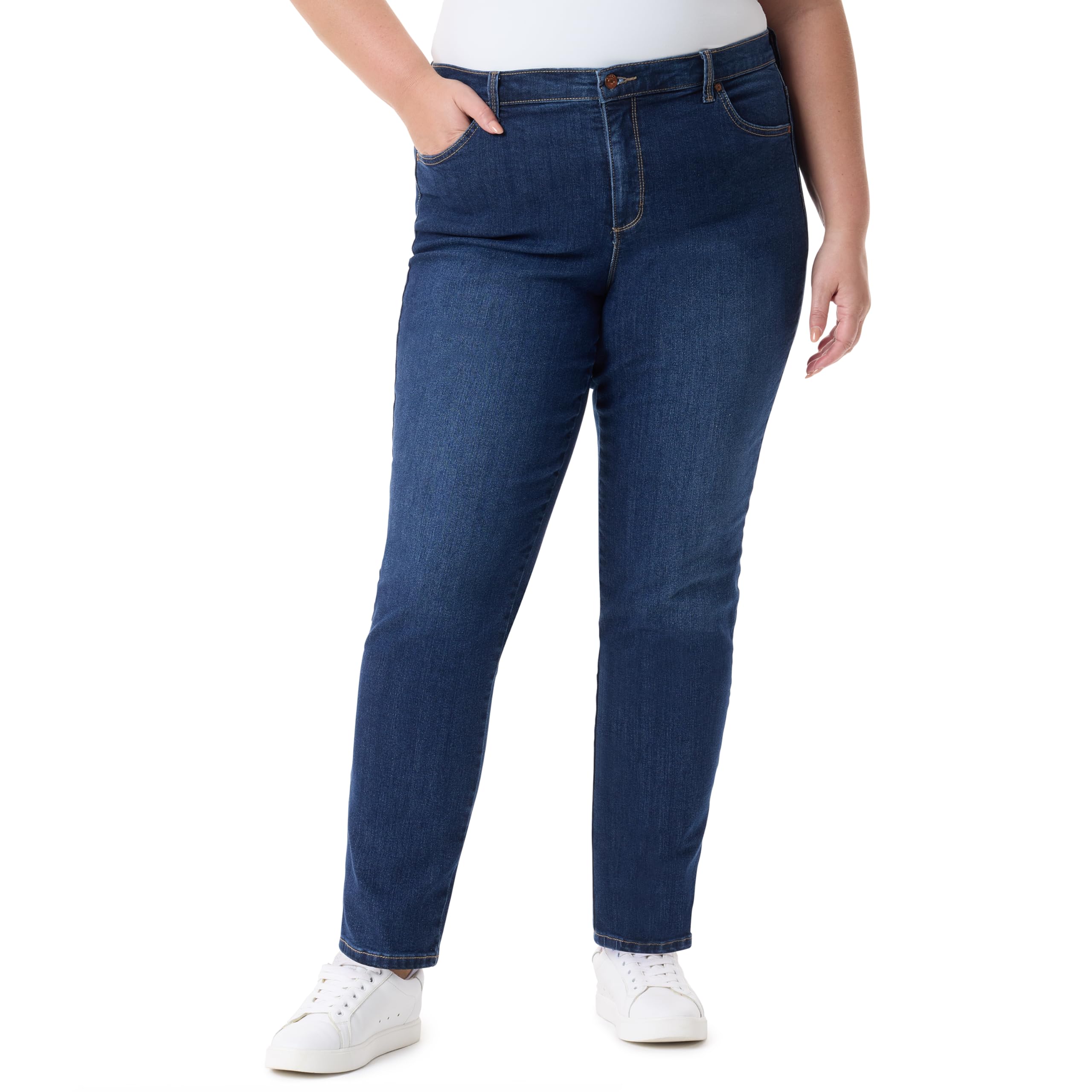 Gloria Vanderbilt Women's Amanda Classic High Rise Tapered Jean Plus Size