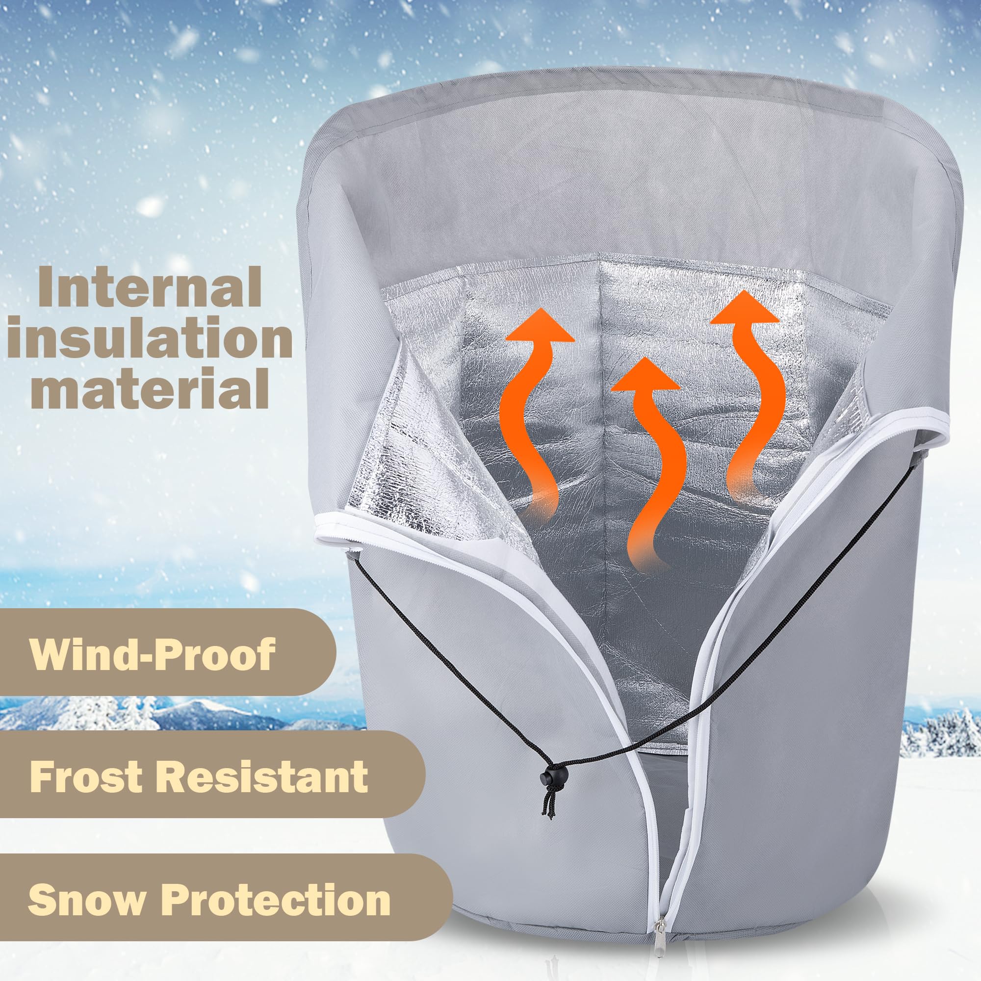Borsa Di Protezione Per Tenda Da Sole, Copertura Protettiva Antipolvere Per Tenda Da Sole Da 4 M Copertura Per Tenda Da Sole Grigia Protezione Impermeabile In Verde Invernale 87749364