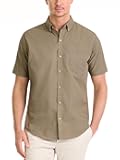 Men's Wrinkle Free Short Sleeve Button Down Check Shirt