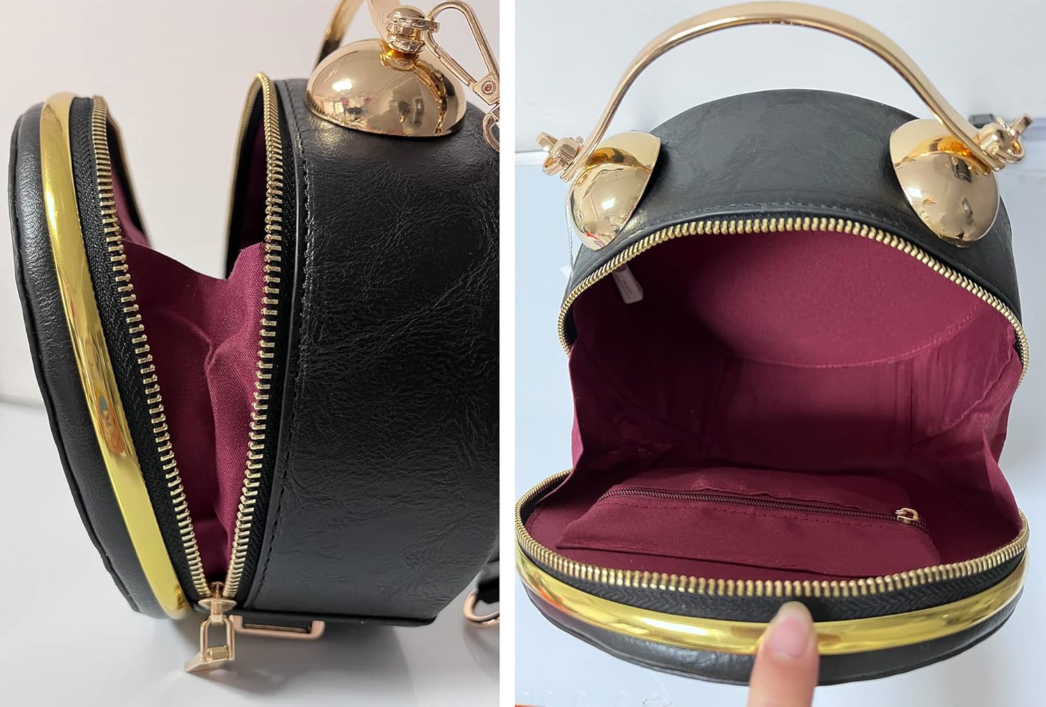 Clock Shaped Purse Women Classic Retro Handbag Crossbody Messenger Shoulder Bag Steampunk Unique Novelty Clock Bag - Image 5