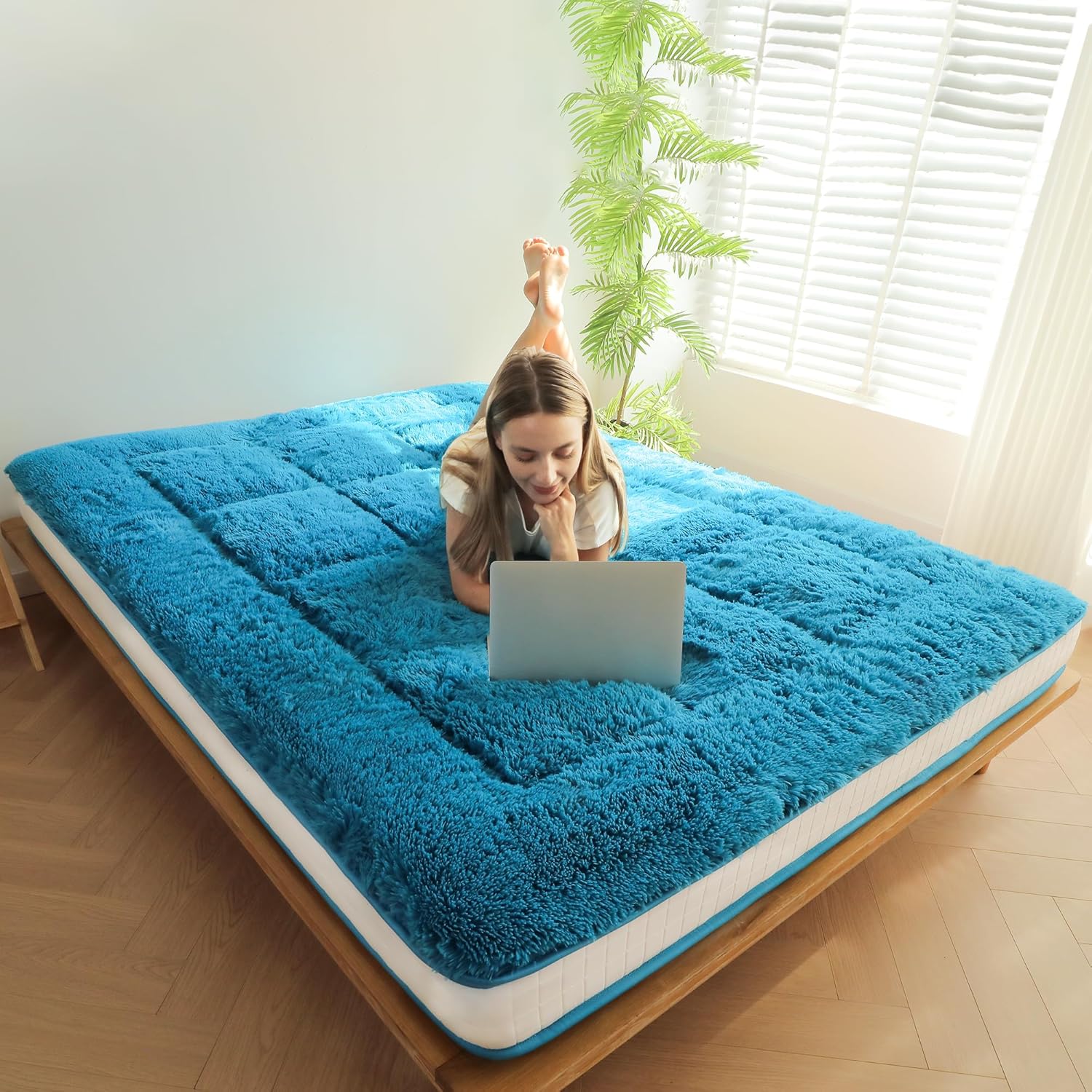 MAXYOYO 6 Inch Extra Thick Fluffy Floor Futon Mattress