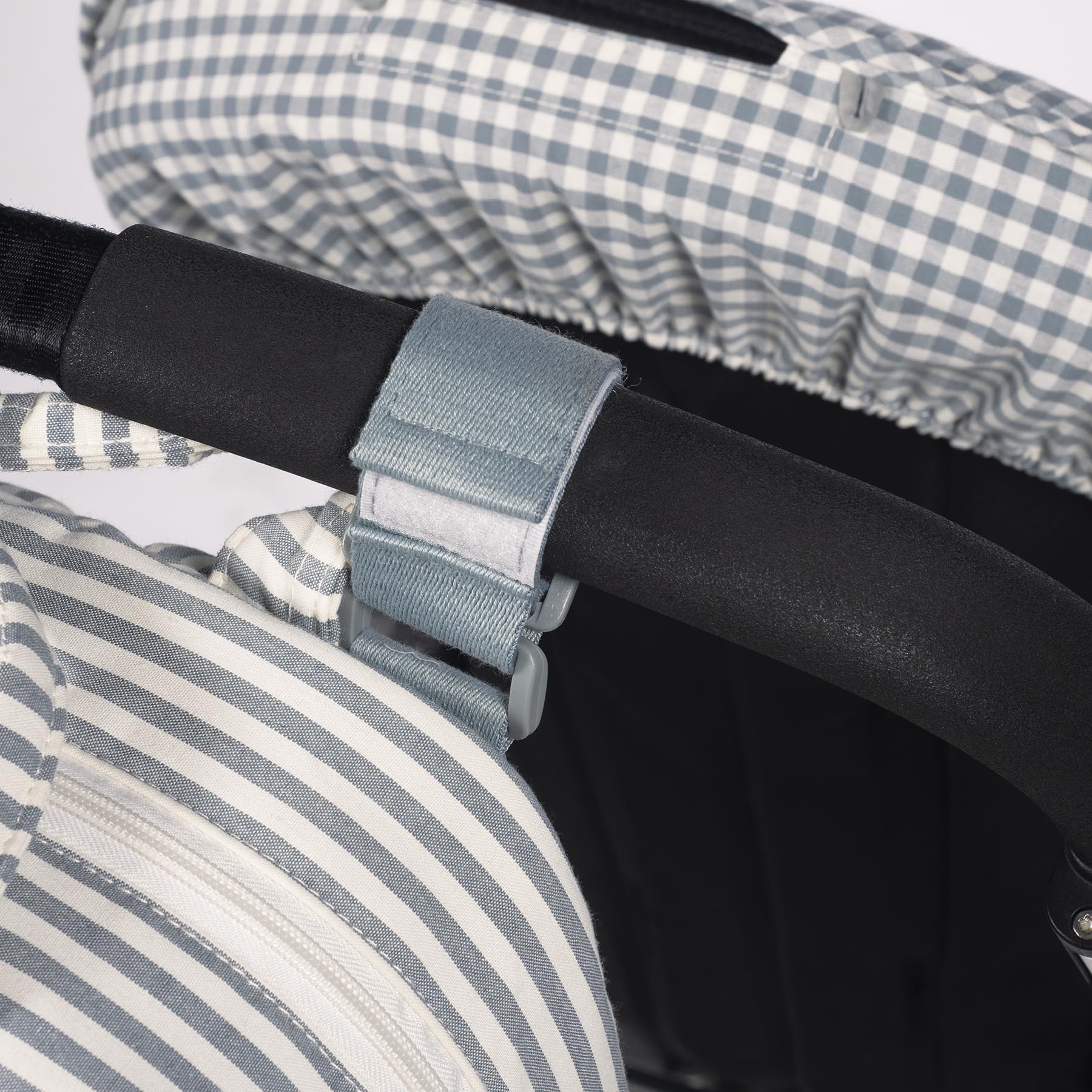 Walking Mum Mochila canastilla Praliné (Rayas Matcha) — view 9