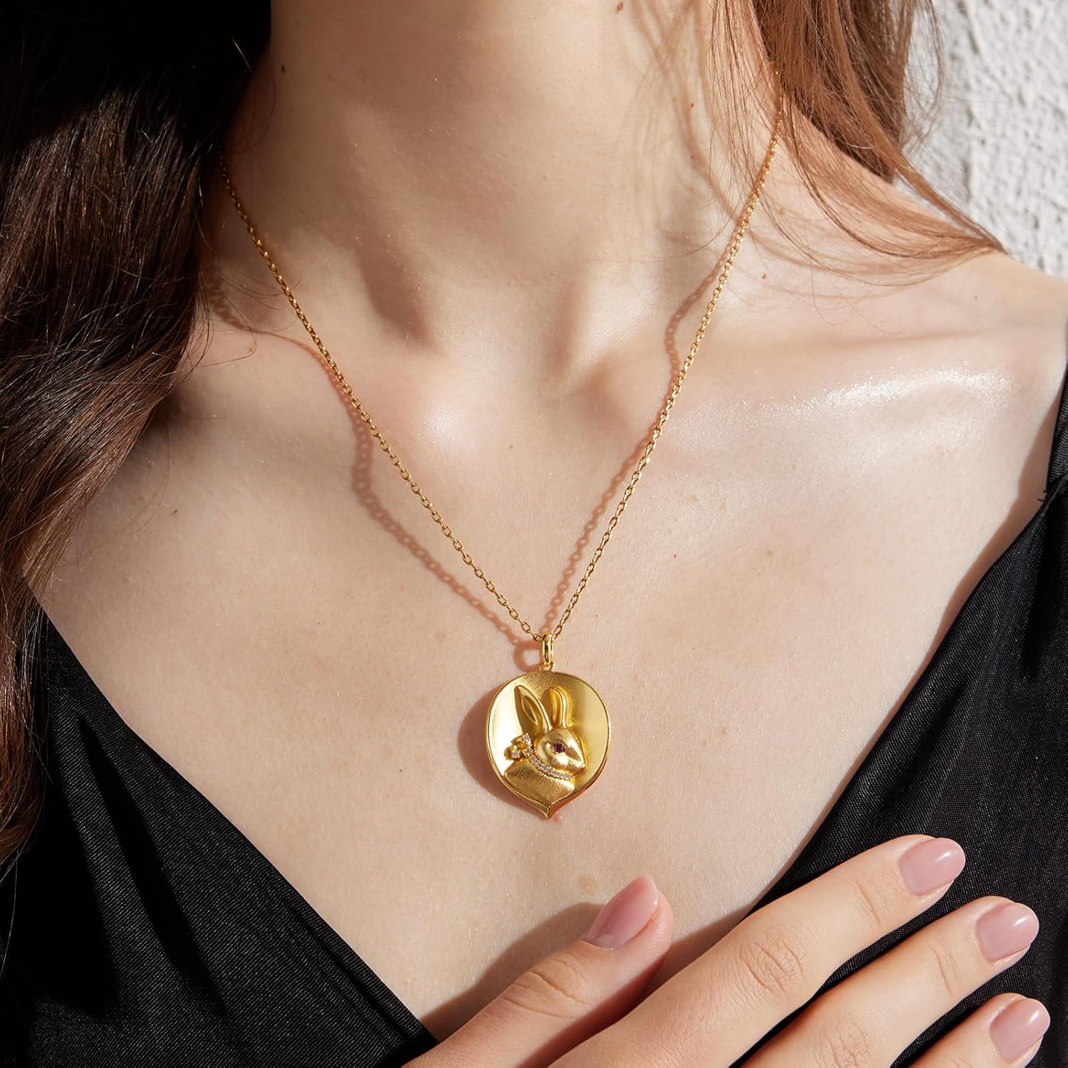 Rabbit Necklace for Women - Bunny Pendant Necklace, Dainty Easter Gift for Her - Image 5