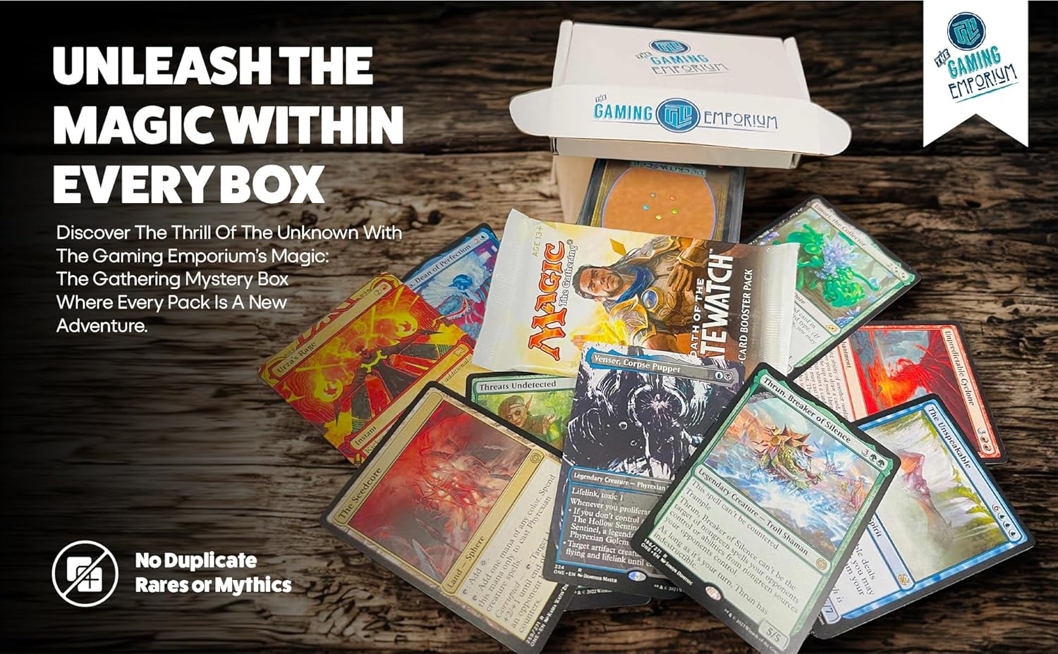 Magic: The Gathering Mystery Box (25 MTG Card lot, Plus 1 Random MTG Booster Pack)